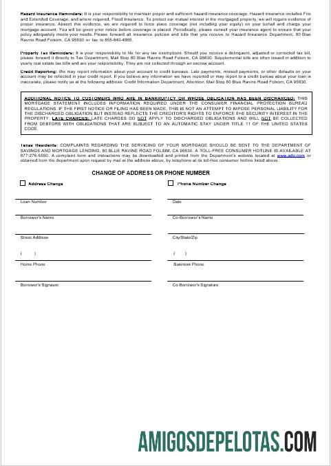 Declaração de hipoteca ADP dos EUA em formatos Word e PDF 3 modelo